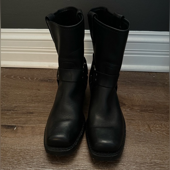Frye Harness 8R Womens Boots - Black Size 9.5 - Moto Boots - Picture 14 of 16
